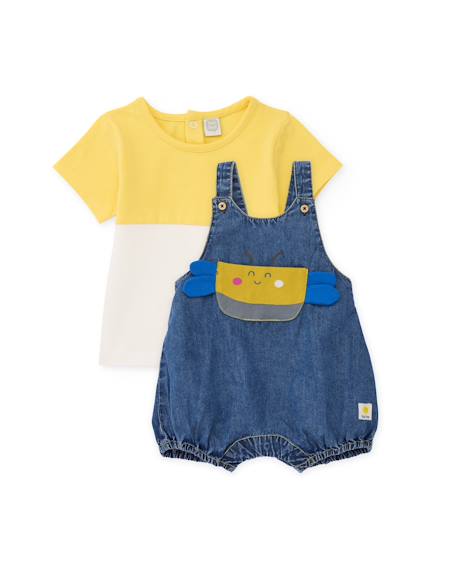 Ensemble tricot pour nouveau-né avec poche avant Bleu 1 - vertbaudet enfant 