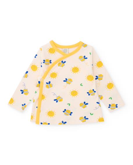 Ensemble tricot pour nouveau-né avec fermeture latérale Beige 2 - vertbaudet enfant 