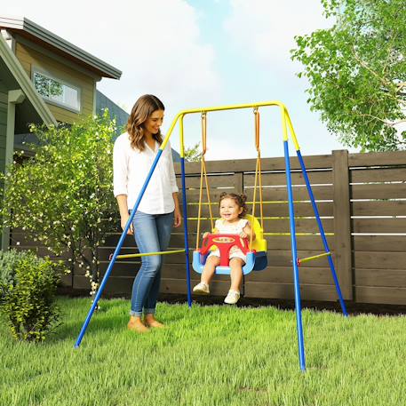 Balançoire évolutive 3 phases acier Bleu 6 - vertbaudet enfant 