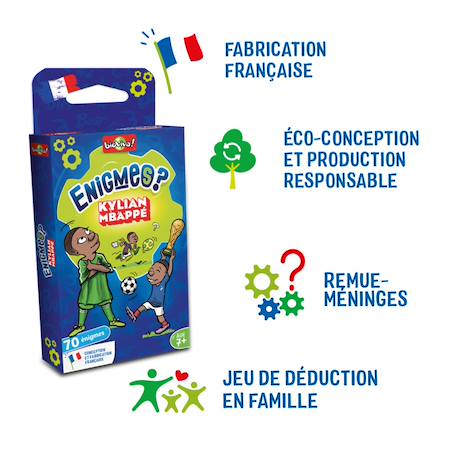 Jeu de cartes - enigmes je m'appelle kylian  - dès 7 ans - 2 à 6 joueurs - fabriqué en france de manière éco-responsable. Multicolore 5 - vertbaudet enfant 