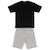 Pyjashort 'k-pop demon hunters' manches courtes en coton Noir 5 - vertbaudet enfant 