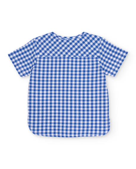Ensemble pour nouveau-né en tissu tissé avec motif vichy Bleu 3 - vertbaudet enfant 