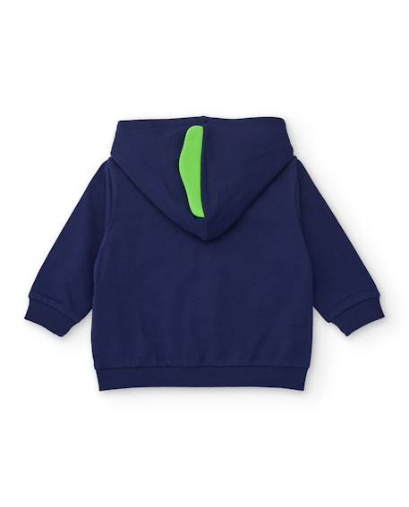 Ensemble garçon en maille avec grand motif frontal Bleu 4 - vertbaudet enfant 