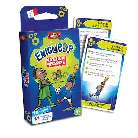 Jeu de cartes - enigmes je m'appelle kylian  - dès 7 ans - 2 à 6 joueurs - fabriqué en france de manière éco-responsable. Multicolore 2 - vertbaudet enfant 