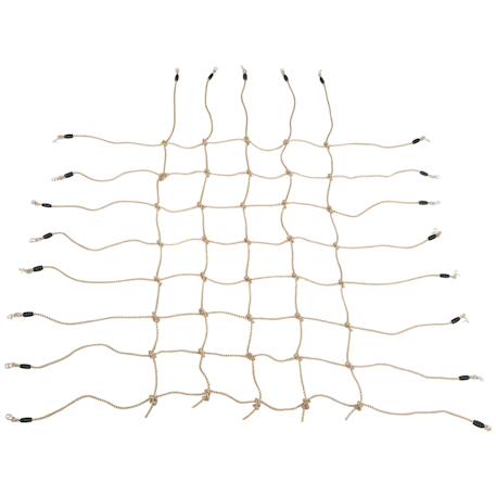 Filet d'escalade enfant pe filet à grimper 3-6 ans 1,5l x 2h m crochets acier galvanisé Beige 1 - vertbaudet enfant 