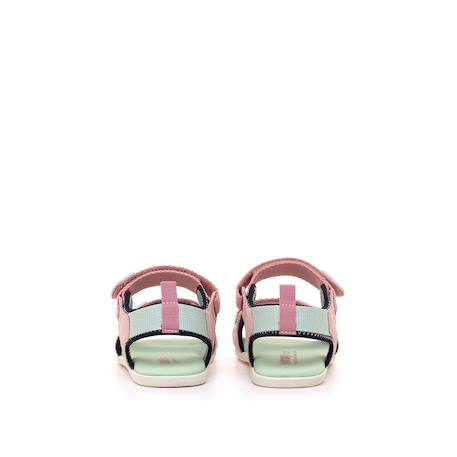 Sandales filles synthétique fermeture adhésive barefoot Rosa-verde 5 - vertbaudet enfant 