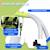 Portique balançoire évolutive - siège haut, accoudoirs, ceinture sécurité 5 points, barre protection - métal époxy Gris 6 - vertbaudet enfant 