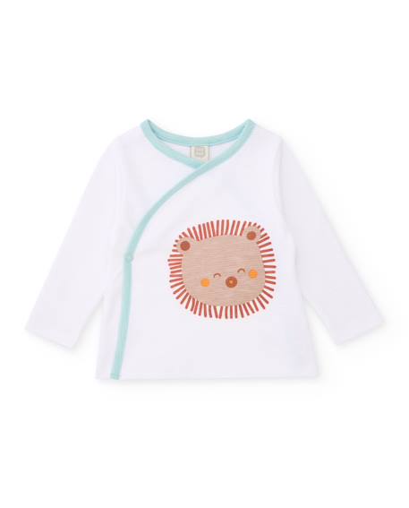 Ensemble tricot pour nouveau-né avec ouverture latérale Blanc 2 - vertbaudet enfant 