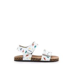 -Sandales filles synthétique fermeture adhésive barefoot