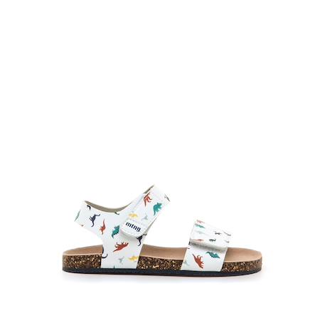 Sandales filles synthétique fermeture adhésive barefoot Multicolor+Rose+White 12 - vertbaudet enfant 