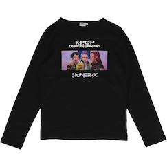 -T-shirt 'k-pop demon hunters' manches longues en coton
