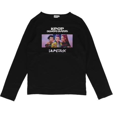 Fille-T-shirt 'k-pop demon hunters' manches longues en coton
