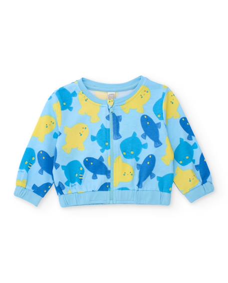 Ensemble en tricot trois pièces pour nouveau-né Bleu 2 - vertbaudet enfant 