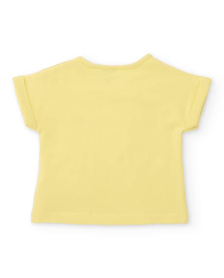 Ensemble en tricot pour nouveau-né avec fermeture à l’épaule Jaune 3 - vertbaudet enfant 