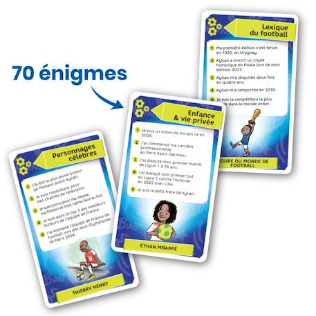 Jeu de cartes - enigmes je m'appelle kylian  - dès 7 ans - 2 à 6 joueurs - fabriqué en france de manière éco-responsable. Multicolore 4 - vertbaudet enfant 