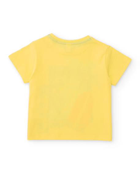 Ensemble garçon en maille avec imprimé estival Jaune 3 - vertbaudet enfant 