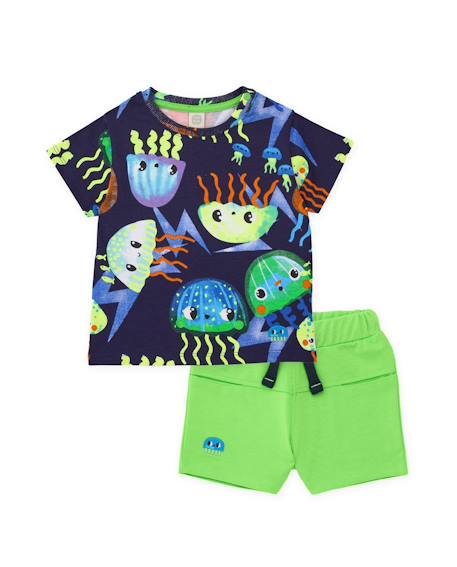 Ensemble garçon en maille avec imprimé de méduses  - vertbaudet enfant