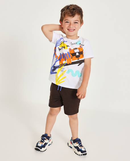 Ensemble garçon en maille avec graphisme tigre  - vertbaudet enfant
