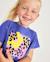 T-shirt pour fille en maille avec imprimé sur le devant Violet 1 - vertbaudet enfant 