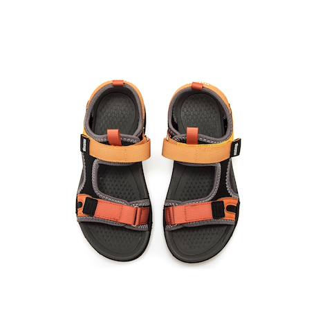 Sandales filles synthétique fermeture adhésive Fuchsia+Green+Orange 14 - vertbaudet enfant 
