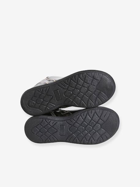 Bottines enfant fille synthétique zippées anthracite+marron+noir 5 - vertbaudet enfant 