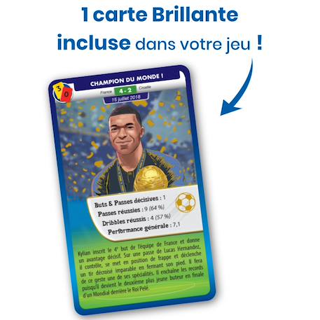 Jeu de cartes - défis sports - kylian mbappé  - dès 7 ans - 2 à 6 joueurs - fabriqué en france et éco-conçu Multicolore 4 - vertbaudet enfant 