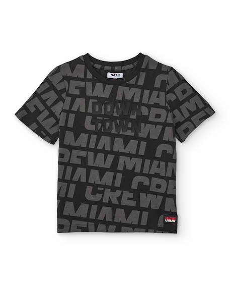 Ensemble garçon en maille avec détail en relief Noir 2 - vertbaudet enfant 