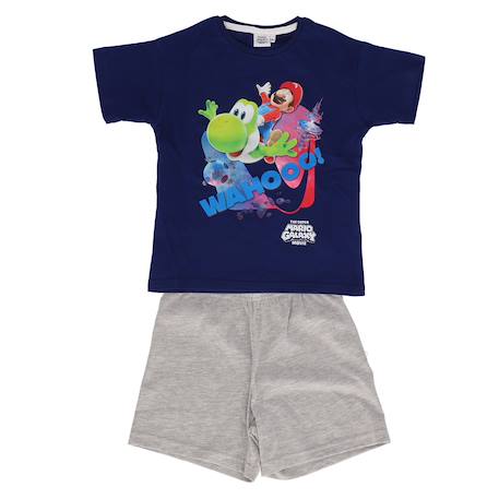 Pyjashort 'mario' manches courtes en coton - vertbaudet enfant Garçon-Pyjama, surpyjama-Pyjashort 'mario' manches courtes en coton