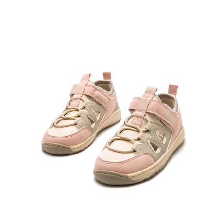 Sandales filles synthétique fermeture adhésive barefoot Rose mate 6 - vertbaudet enfant 