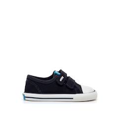Chaussures-Chaussures bébé 17-26-Marche garçon 19-26-Baskets-Sneakers garçon textile fermeture adhésive barefoot