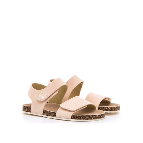 Sandales filles synthétique fermeture adhésive barefoot Multicolor+Rose+White 9 - vertbaudet enfant 