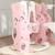 Toboggan balançoire panier basket enfant 3 en 1 design lapin hdpe Rose 6 - vertbaudet enfant 