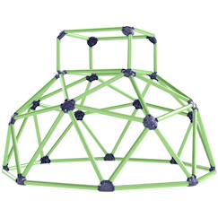 Jouet-Dôme d'escalade enfant dia. 182 x 119h cm nombreuses prises max. 90 kg plastique violet vert