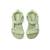 Sandales filles synthétique fermeture adhésive barefoot Pink+Purple+Verd clair 14 - vertbaudet enfant 