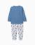 Pyjama en coton à manches longues avec imprimés marvel Bleu 2 - vertbaudet enfant 