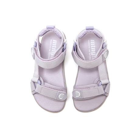 Sandales filles synthétique fermeture adhésive barefoot Pink+Purple+Verd clair 8 - vertbaudet enfant 