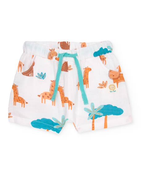 Ensemble en tricot pour nouveau-né avec imprimé lion Bleu 4 - vertbaudet enfant 