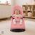 Transat bébé réglable et pliable Paradise Beige+Gris+Rose 14 - vertbaudet enfant 