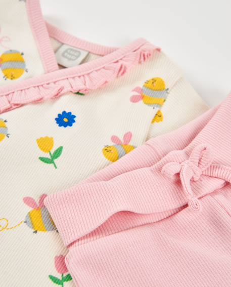 Ensemble tricot pour nouveau-né avec fermeture latérale Beige 6 - vertbaudet enfant 