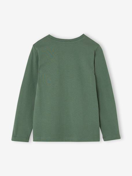T-shirt manches longues garçon anthracite+blanc+cappuccino+rouge+vert sauge 22 - vertbaudet enfant 