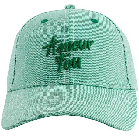 Casquette enfant amour fou denim vert (9-24 mois) Vert 2 - vertbaudet enfant 