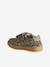 Baskets enfant fille cuir à scratchs beige+marron+vieux rose 3 - vertbaudet enfant 