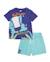 Ensemble garçon en maille inspiré de la jungle Violet 1 - vertbaudet enfant 