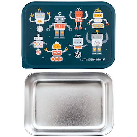 Lunch box en acier inoxydable robots Bleu, orange, rouge 5 - vertbaudet enfant 