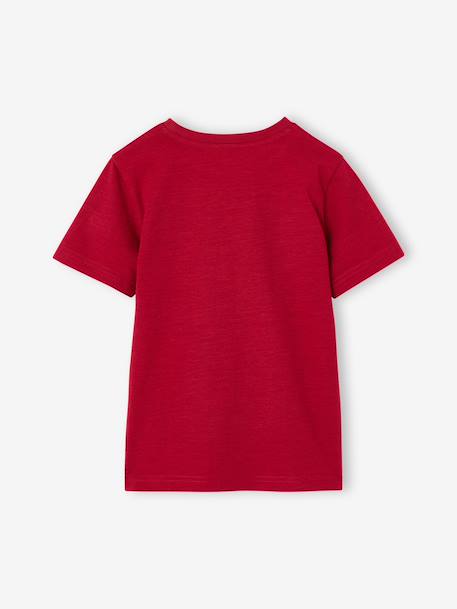 T-shirt garçon personnalisable manches courtes aubergine+blanc+BLEU+jaune pâle+mangue+rouge+sauge 34 - vertbaudet enfant 