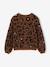 Gilet fille motif maille mousseuse chocolat+écru+marron+vert 8 - vertbaudet enfant 