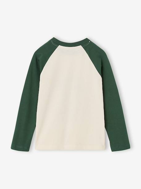 T-shirt manches longues garçon marine+ocre+vert 8 - vertbaudet enfant 
