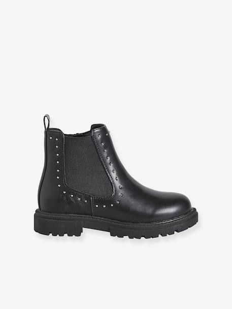 Bottine enfant fille synthétique zippée noir 2 - vertbaudet enfant 
