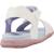 Sandales fille modèle j sandal fusbetto gi Blanc c0653+Bleu c4268 3 - vertbaudet enfant 