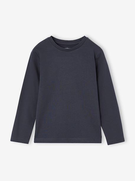 Lot de 3 T-shirts manches longues garçon caramel+lilas+rouille+vert sauge 4 - vertbaudet enfant 
